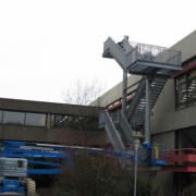 Rettungstreppe und Rettungslaufweg Mensa Universität Göttingen